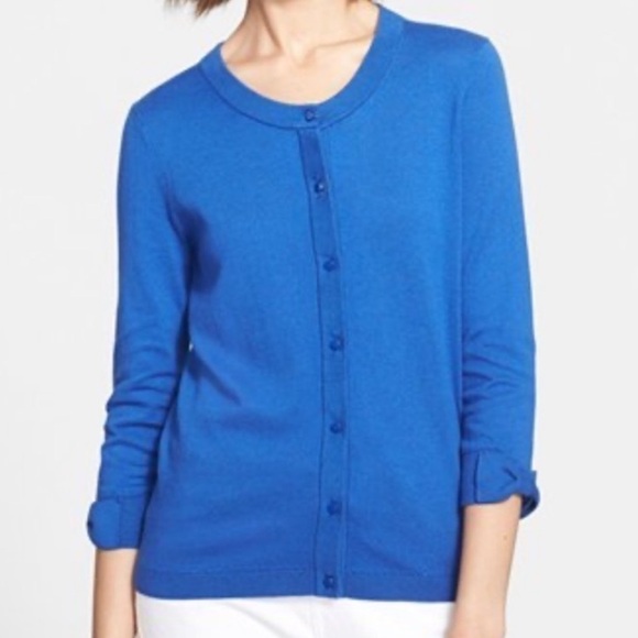 kate spade Sweaters - Kate Spade Royal Blue Cardigan